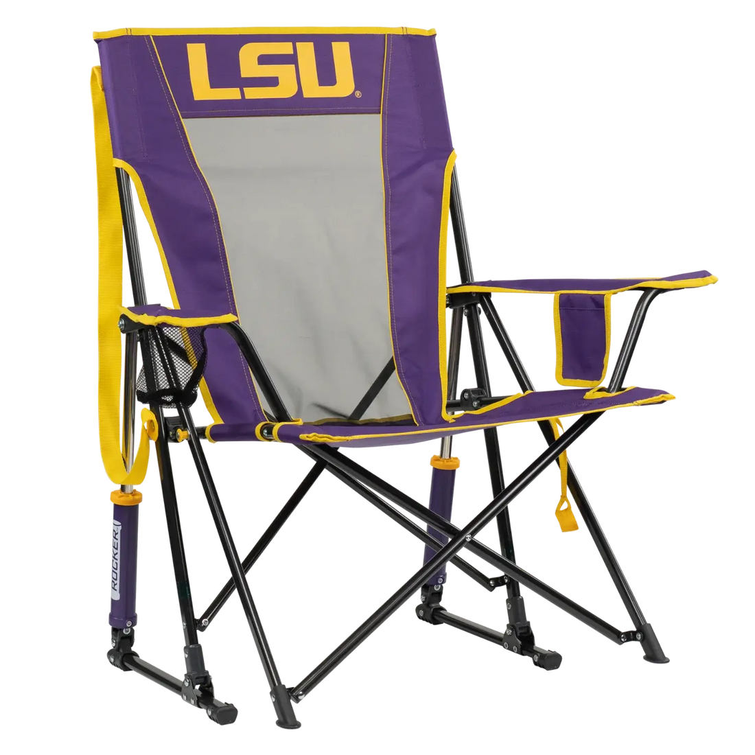 Patented Spring-Action College Comfort Pro Rocker - LSU Tigers - Choice 880 - Patented Spring-Action Rocking Chair for Camping - Default Title