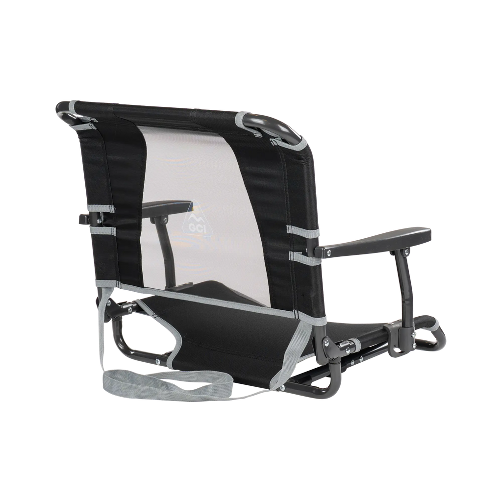 Ultra-Lightweight Big Comfort Stadium Chair with Armrests - Choice 465 - Lightweight Folding Bleacher Chair with Cushioning Detail