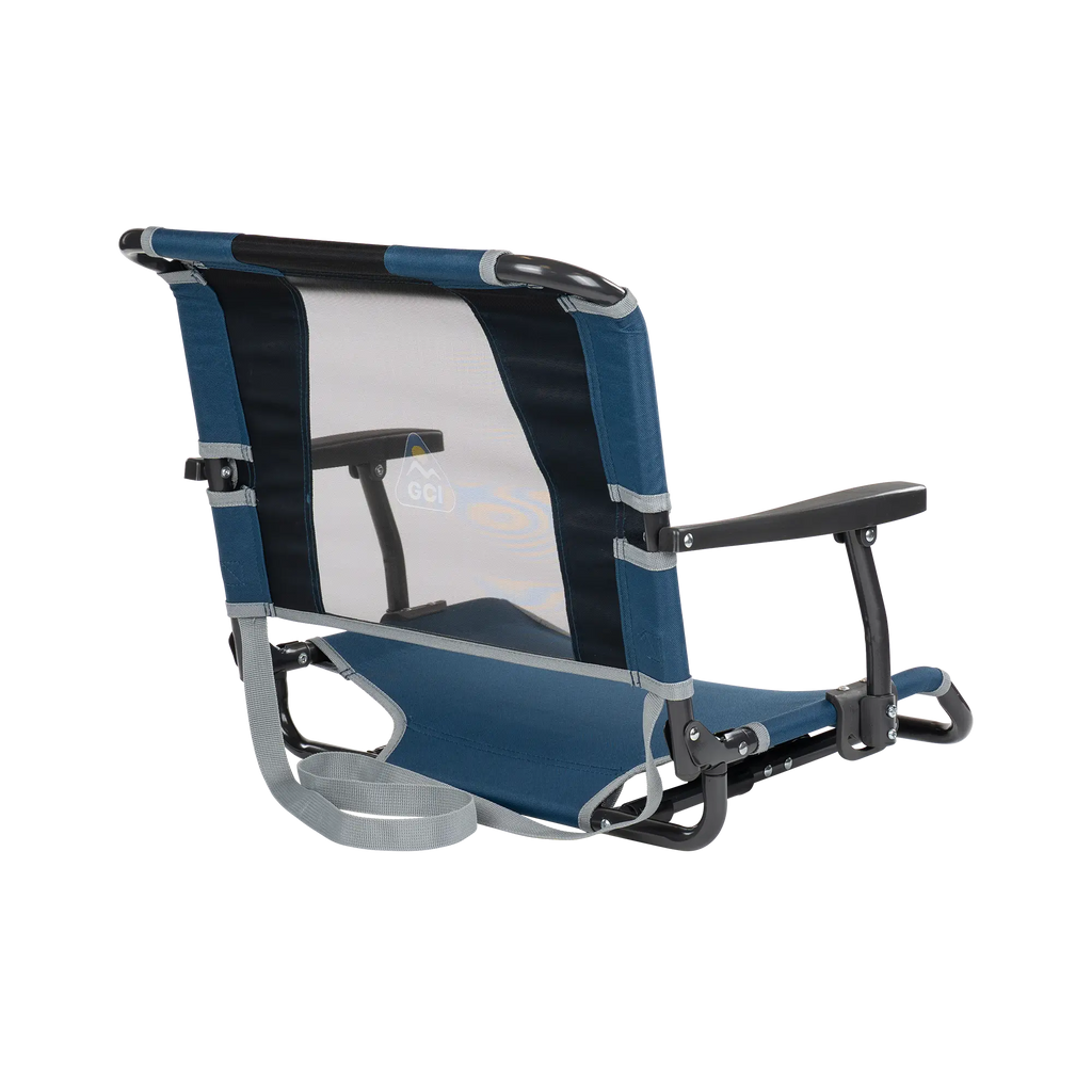 Ultra-Lightweight Big Comfort Stadium Chair with Armrests - Choice 465 - Lightweight Folding Bleacher Chair with Cushioning Detail