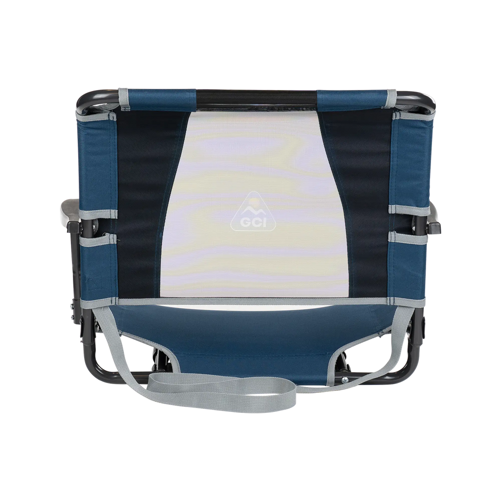 Ultra-Lightweight Big Comfort Stadium Chair with Armrests - Choice 465 - Lightweight Folding Bleacher Chair with Cushioning Detail