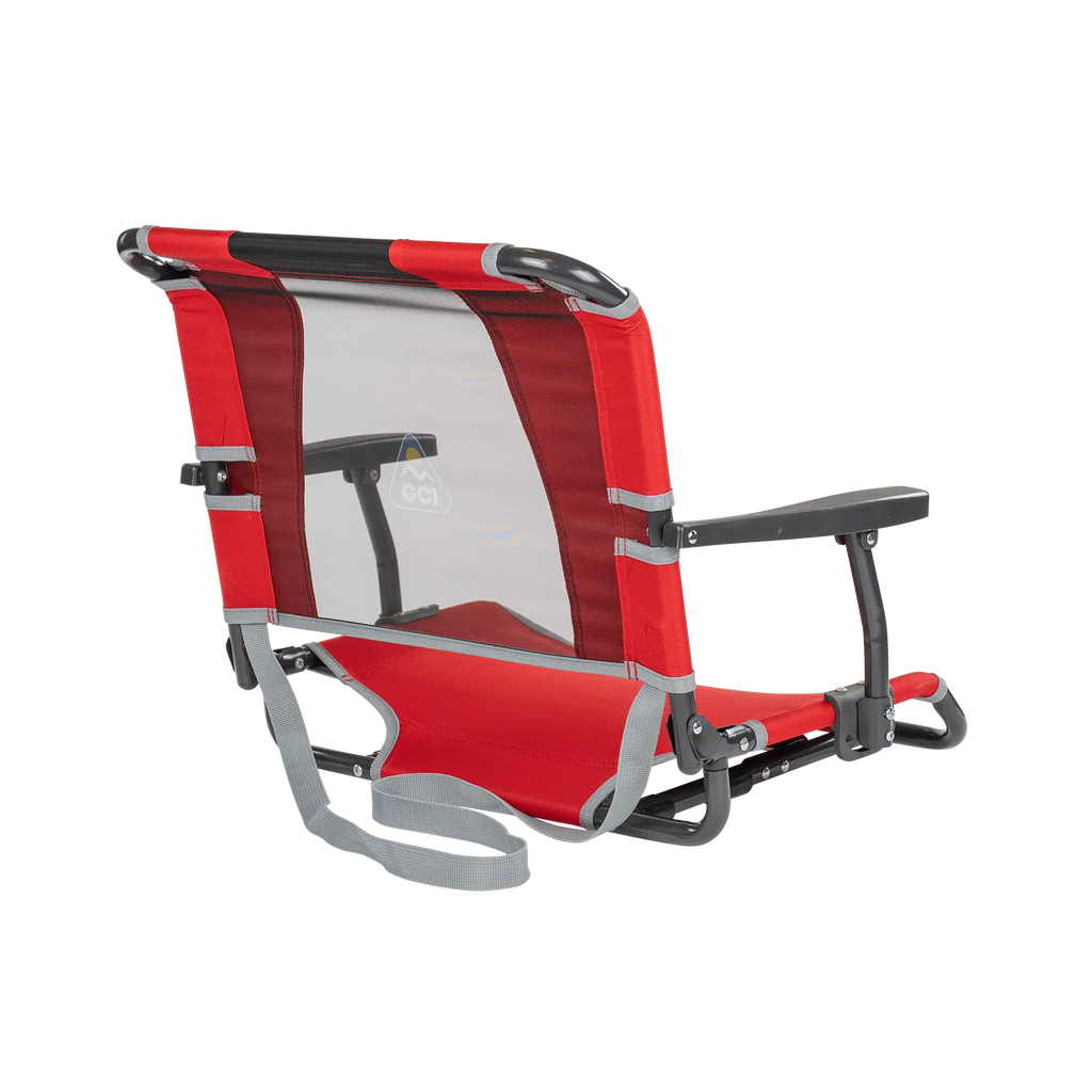 Ultra-Lightweight Big Comfort Stadium Chair with Armrests - Choice 465 - Lightweight Folding Bleacher Chair with Cushioning Detail