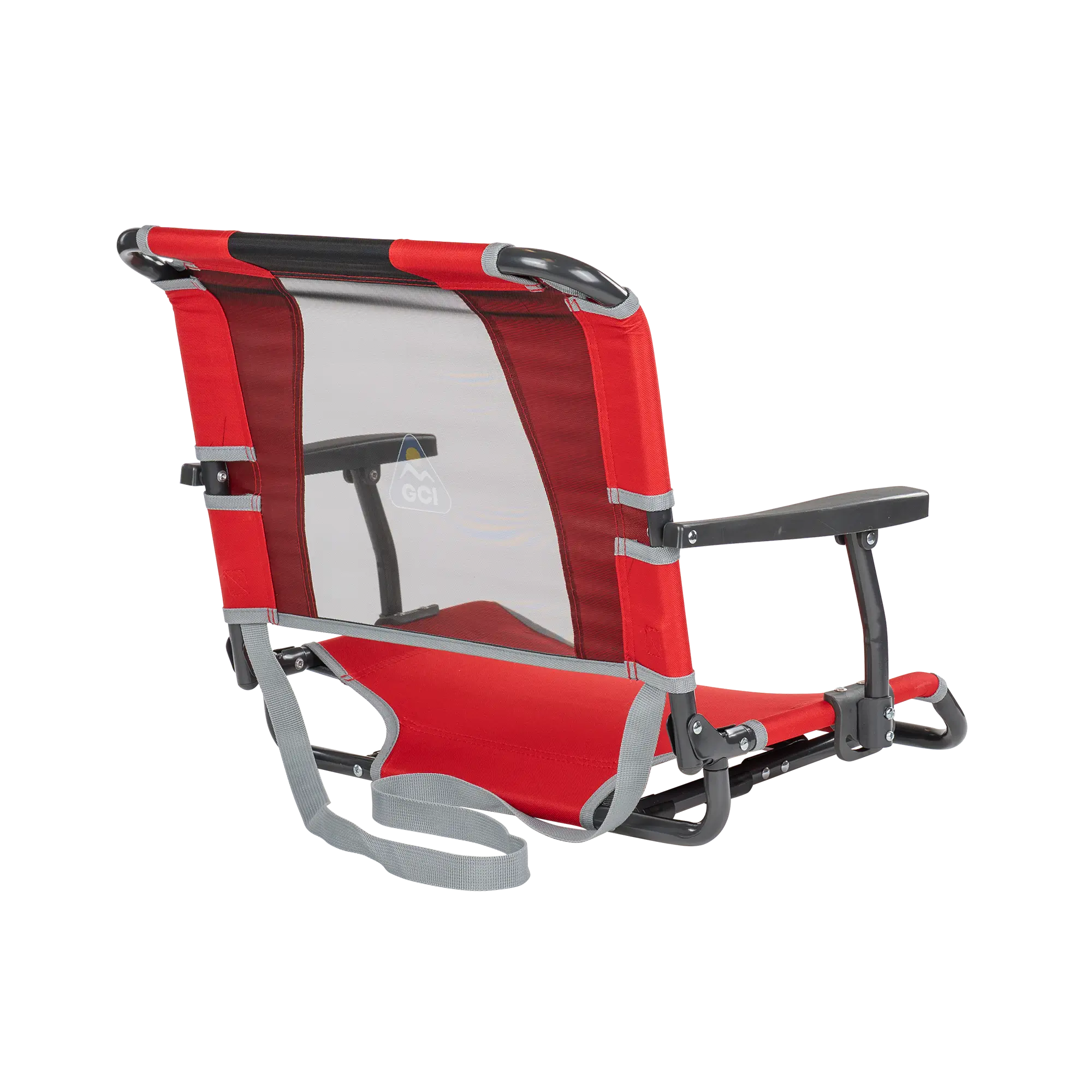 Ultra-Lightweight Big Comfort Stadium Chair with Armrests - Choice 465 - Lightweight Folding Bleacher Chair with Cushioning Detail