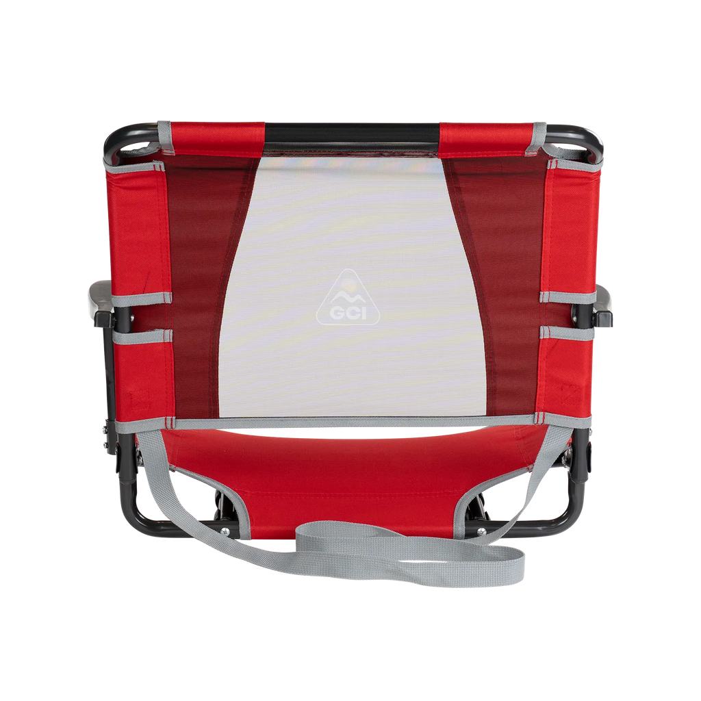 Ultra-Lightweight Big Comfort Stadium Chair with Armrests - Choice 465 - Lightweight Folding Bleacher Chair with Cushioning Detail
