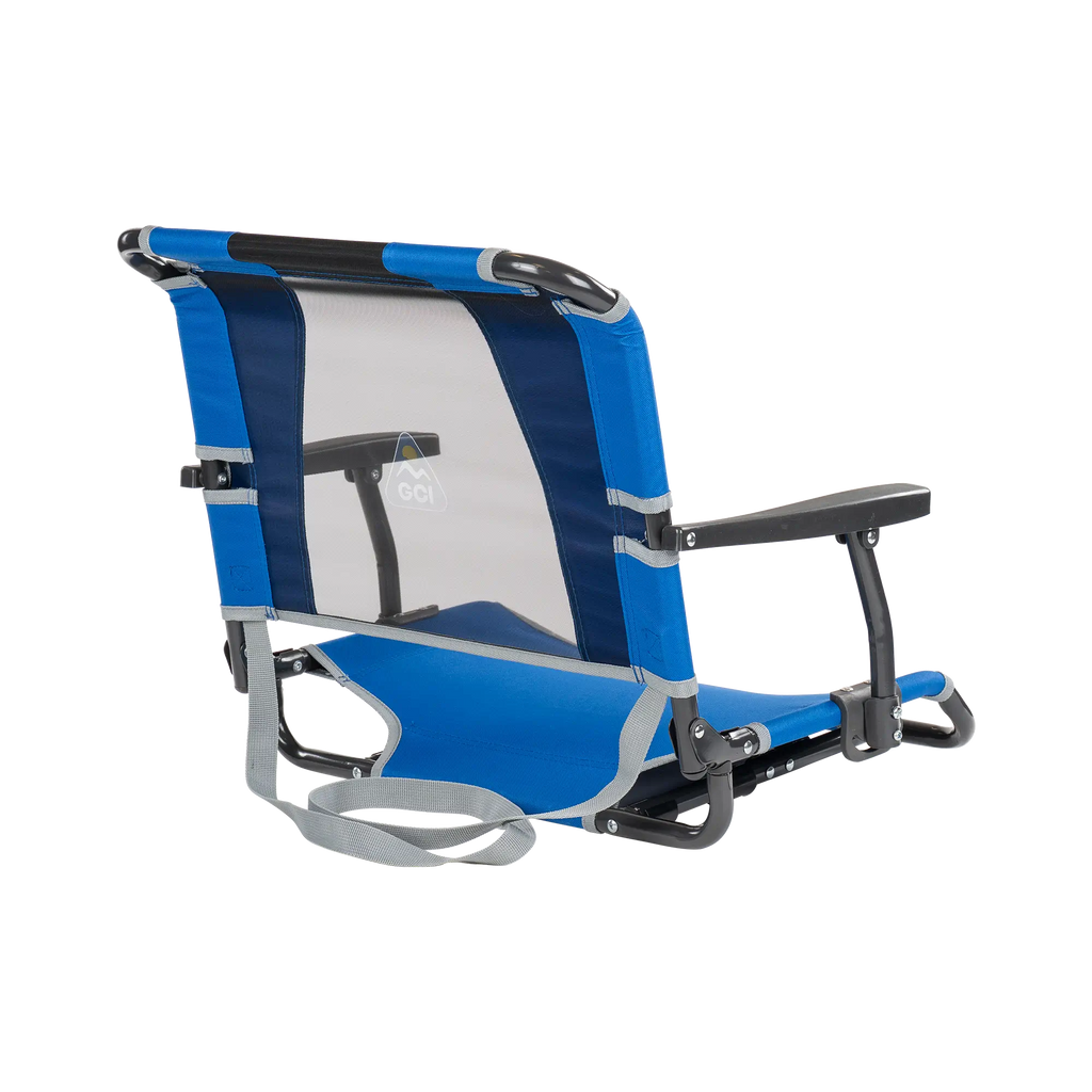 Ultra-Lightweight Big Comfort Stadium Chair with Armrests - Choice 465 - Lightweight Folding Bleacher Chair with Cushioning Detail