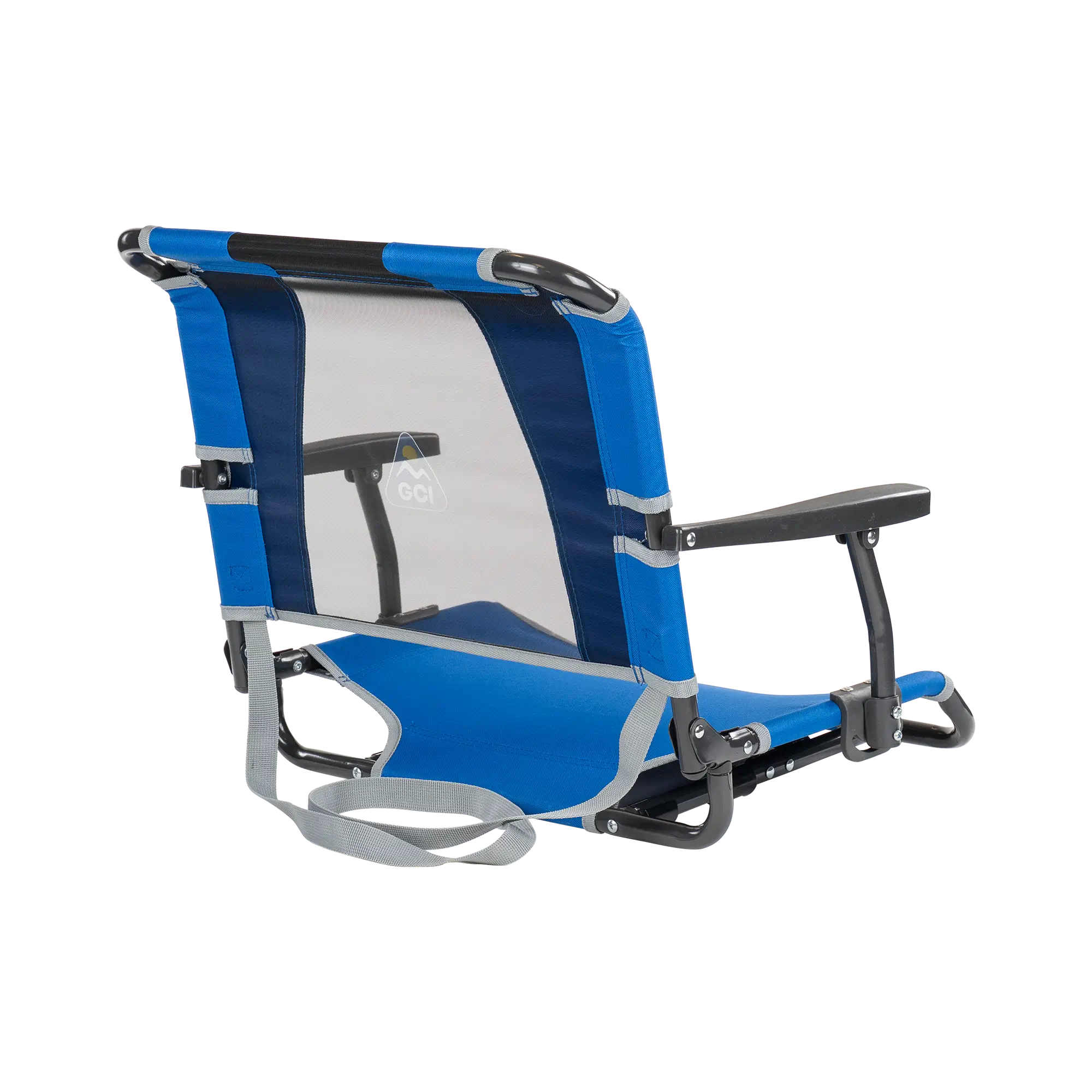 Ultra-Lightweight Big Comfort Stadium Chair with Armrests - Choice 465 - Lightweight Folding Bleacher Chair with Cushioning Detail
