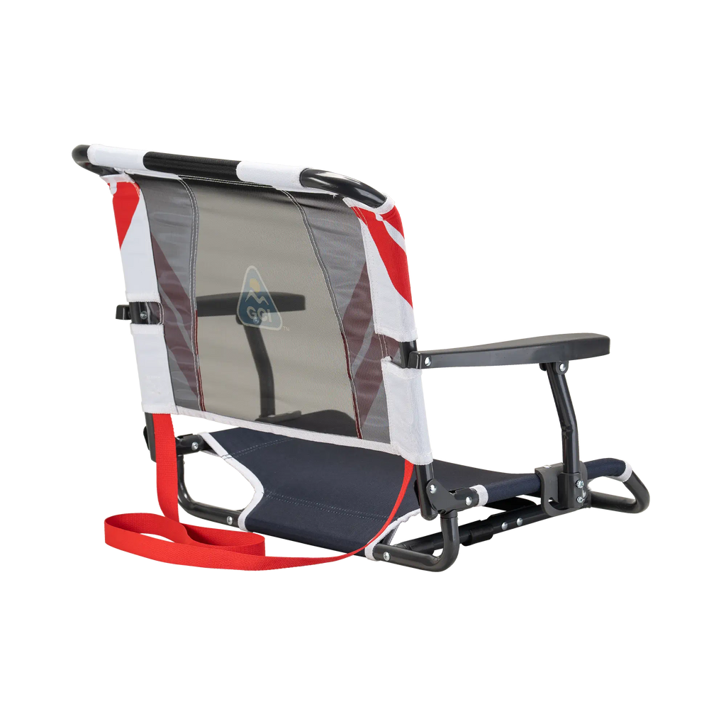 Ultra-Lightweight Big Comfort Stadium Chair with Armrests - Choice 465 - Lightweight Folding Bleacher Chair with Cushioning Detail