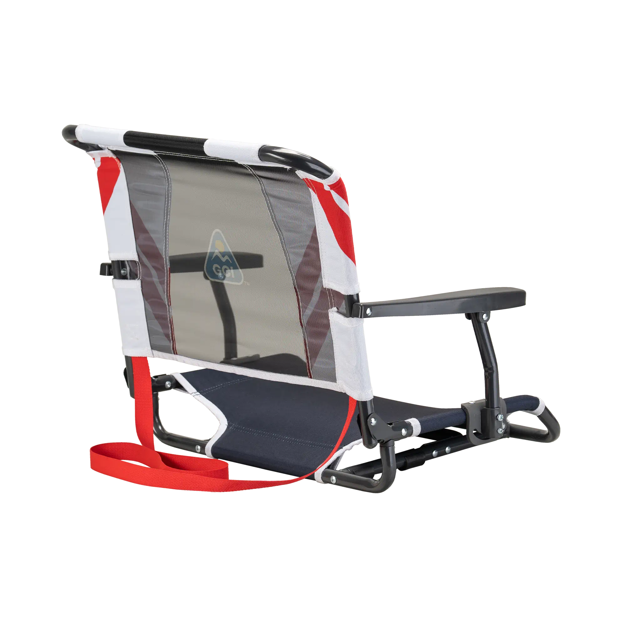Ultra-Lightweight Big Comfort Stadium Chair with Armrests - Choice 465 - Lightweight Folding Bleacher Chair with Cushioning Detail