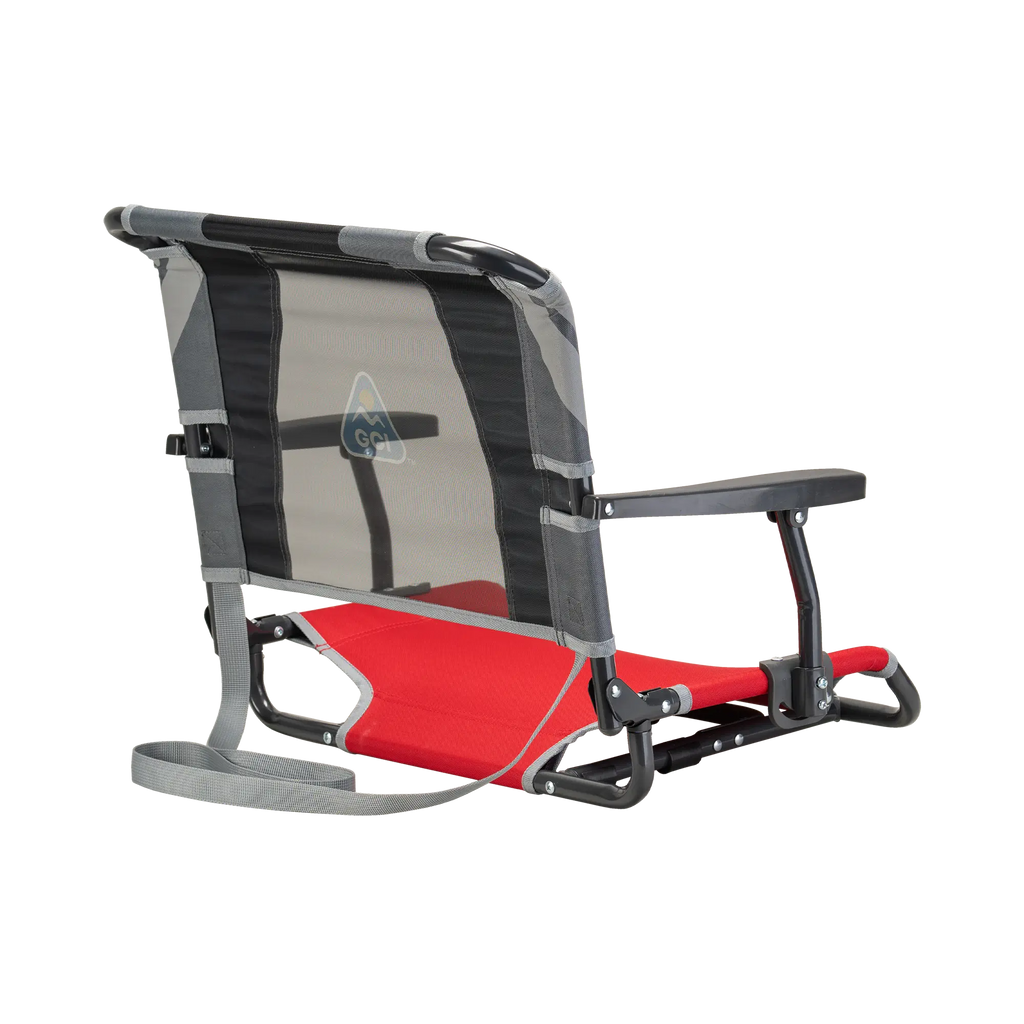 Ultra-Lightweight Big Comfort Stadium Chair with Armrests - Choice 465 - Lightweight Folding Bleacher Chair with Cushioning Detail