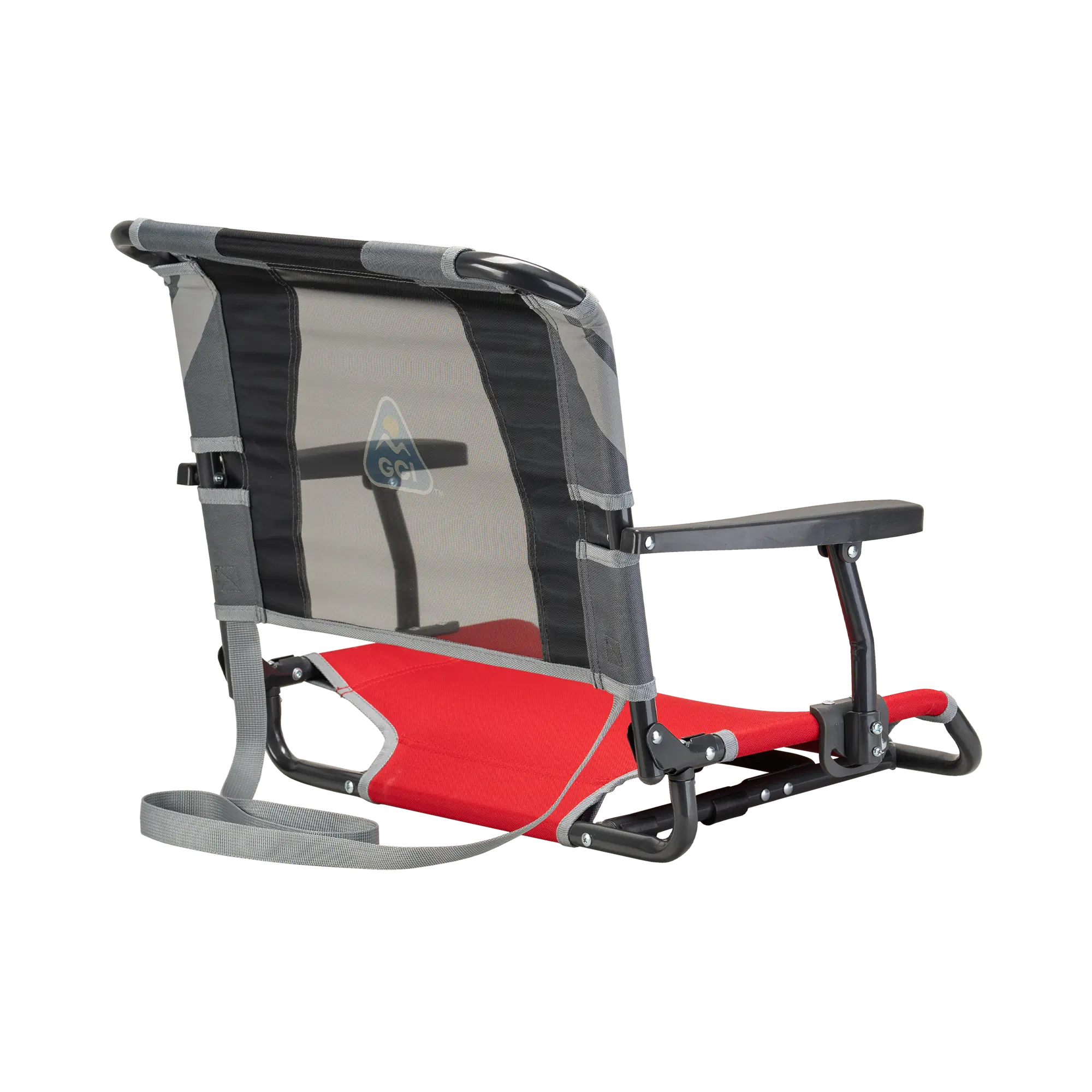 Ultra-Lightweight Big Comfort Stadium Chair with Armrests - Choice 465 - Lightweight Folding Bleacher Chair with Cushioning Detail