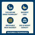 Luxury Camp Stadium Rock-Cliner - Choice 540 - RoadTrip Rocker Smooth Motion Camp Chair Detail