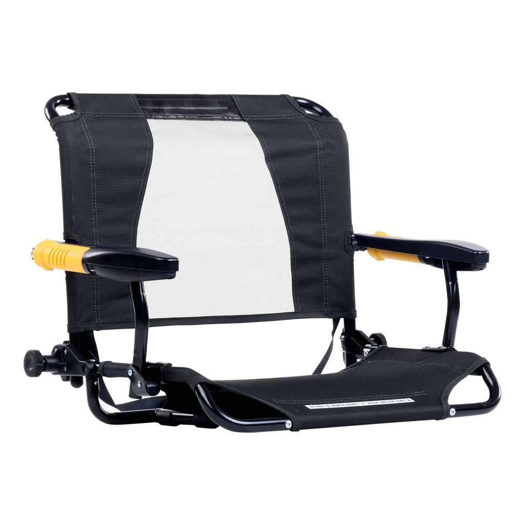 Luxury Camp Stadium Rock-Cliner - Choice 540 - RoadTrip Rocker Smooth Motion Camp Chair - Dark Charcoal