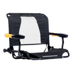 Luxury Camp Stadium Rock-Cliner - Choice 540 - RoadTrip Rocker Smooth Motion Camp Chair - Dark Charcoal