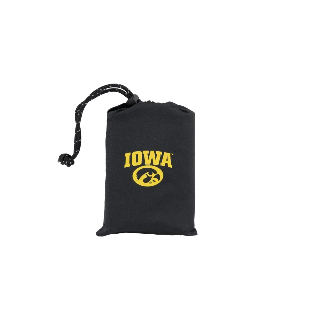 Secure-Hook College V Seat Inflatable Stadium Cushion - Iowa Hawkeyes - Choice 157 - Lightweight Folding Bleacher Chair with Cushioning Detail
