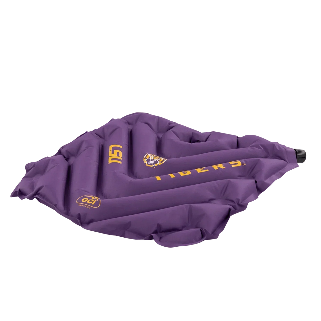 Secure-Hook College V Seat Inflatable Stadium Cushion - LSU Tigers - Choice 762 - Ergonomic Portable Stadium Seat for Sports Events Detail