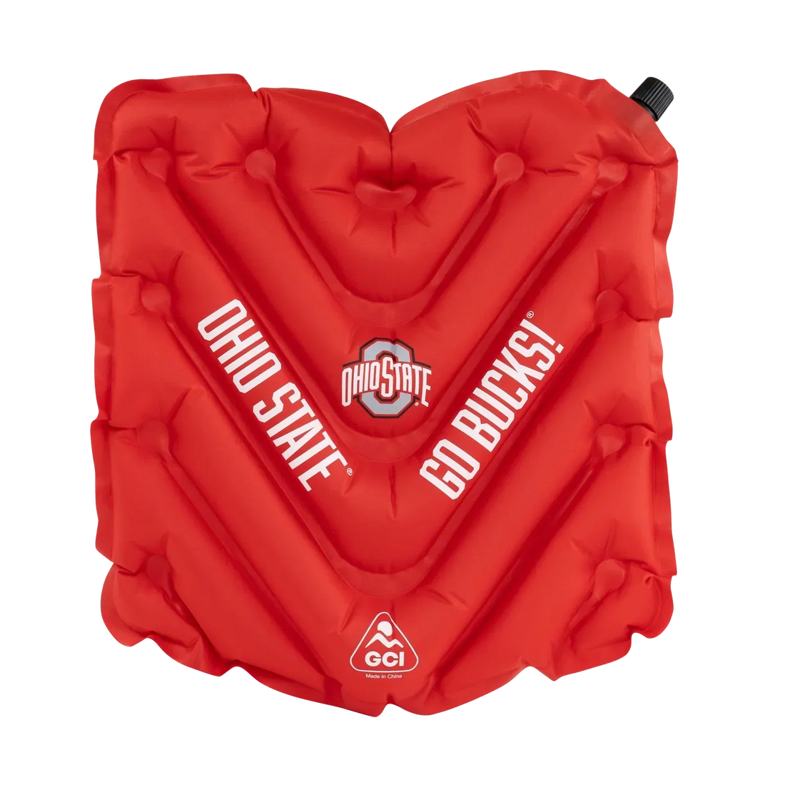 Ultra-Lightweight College V Seat Inflatable Stadium Cushion - Ohio State Buckeyes - Choice 778 - Bleacher-Friendly Stadium Chair with Back Support - Default Title