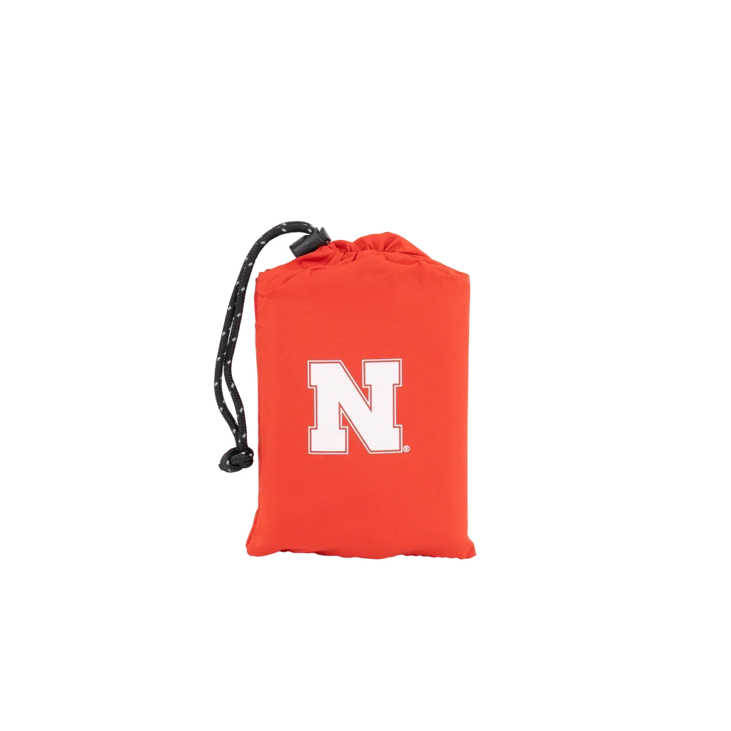 Bleacher-Friendly College V Seat Inflatable Stadium Cushion - Nebraska Cornhuskers - Choice 277 - Lightweight Folding Bleacher Chair with Cushioning Detail