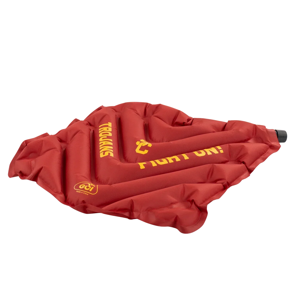 Ultra-Lightweight College V Seat Inflatable Stadium Cushion - USC Trojans - Choice 523 - Bleacher-Friendly Stadium Chair with Back Support Detail