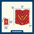 Ultra-Lightweight College V Seat Inflatable Stadium Cushion - USC Trojans - Choice 523 - Bleacher-Friendly Stadium Chair with Back Support Detail