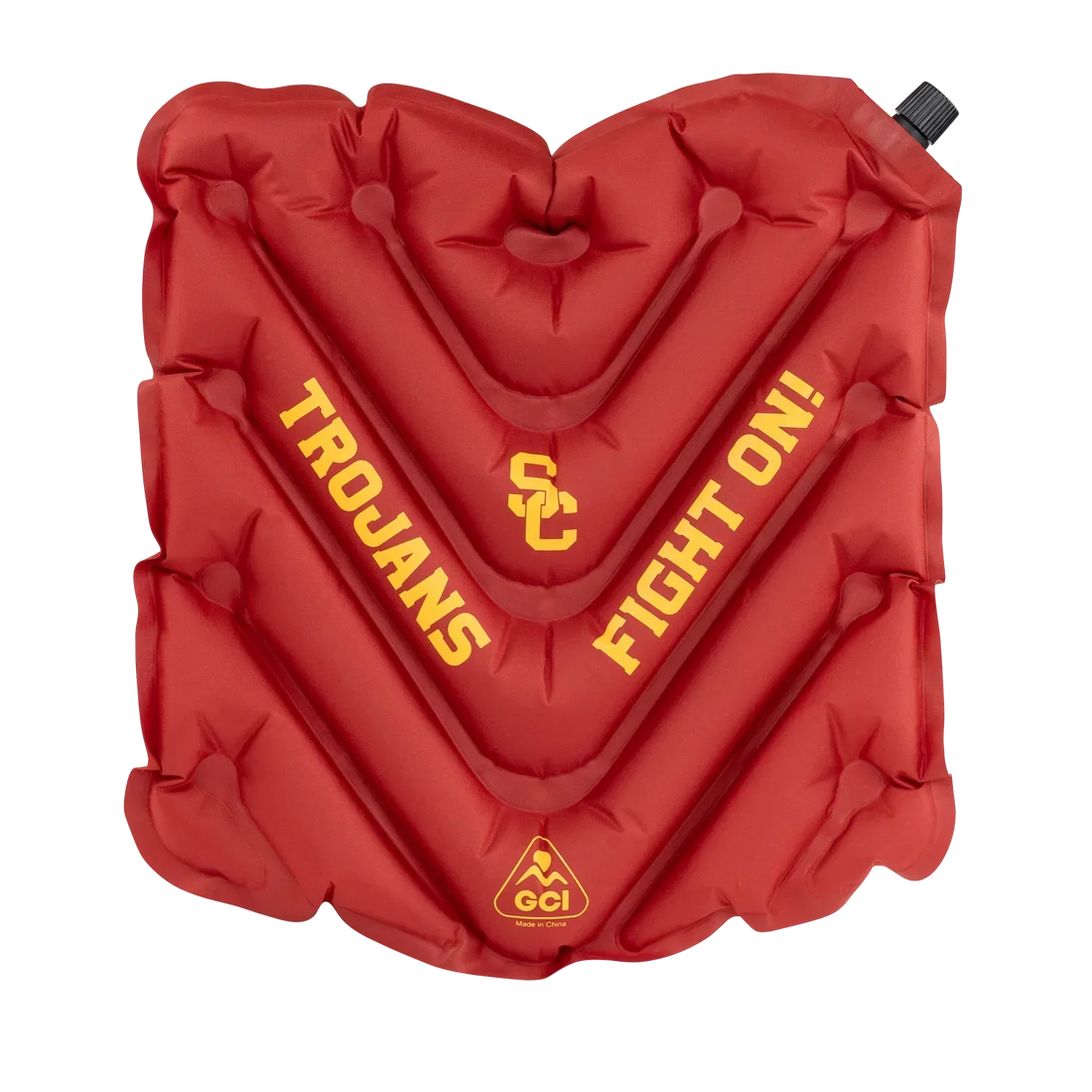 Ultra-Lightweight College V Seat Inflatable Stadium Cushion - USC Trojans - Choice 523 - Bleacher-Friendly Stadium Chair with Back Support - Default Title