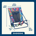 Backpack Travel Everywhere Chair 2 - Choice 656 - Portable Heavy-Duty Low Boy Chair for Ocean Side Detail