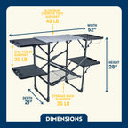 Heavy-Duty Camp Slim-Fold Cook Station - Choice 575 - Heat-Resistant Over-Fire Grill Rack for Camping Detail
