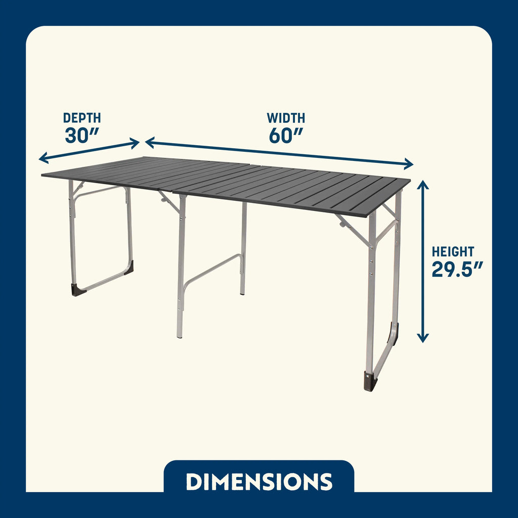 Multi-Functional Cook Slim-Fold Table XL - Choice 651 - Multi-Functional Heavy-Duty Grilling Table Counter Detail