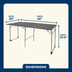 Multi-Functional Cook Slim-Fold Table XL - Choice 651 - Multi-Functional Heavy-Duty Grilling Table Counter Detail