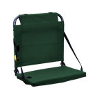 Compact Cushion BleacherBack - Choice 696 - Ergonomic Portable Stadium Seat for Sports Events - Hunter