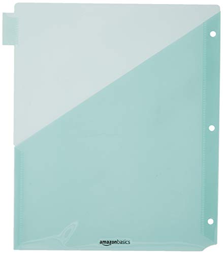 Eco-Friendly Basics Tab Dividers for 3 Ring Binder, Two Pocket, Essentials