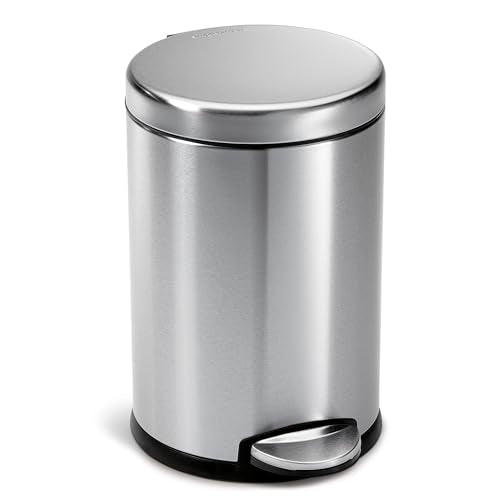 Modern simplehuman Round Step Can, 4.5L / 1.2 for Daily Use