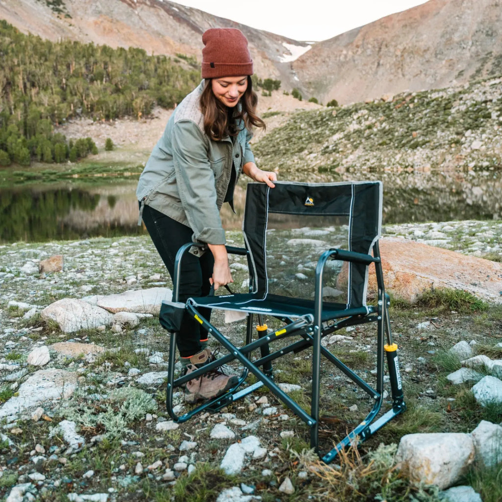 Patented Spring-Action Freestyle Rocker - Choice 711 - Patented Spring-Action Rocking Chair for Camping Detail