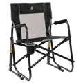 Patented Spring-Action Freestyle Rocker - Choice 711 - Patented Spring-Action Rocking Chair for Camping - Black