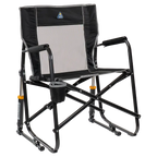 Patented Spring-Action Freestyle Rocker - Choice 711 - Patented Spring-Action Rocking Chair for Camping - Black