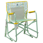 Patented Spring-Action Freestyle Rocker - Choice 711 - Patented Spring-Action Rocking Chair for Camping - Green/Yellow