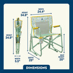 Patented Spring-Action Freestyle Rocker - Choice 711 - Patented Spring-Action Rocking Chair for Camping Detail