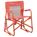 Patented Spring-Action Freestyle Rocker - Choice 711 - Patented Spring-Action Rocking Chair for Camping - Pink/Orange