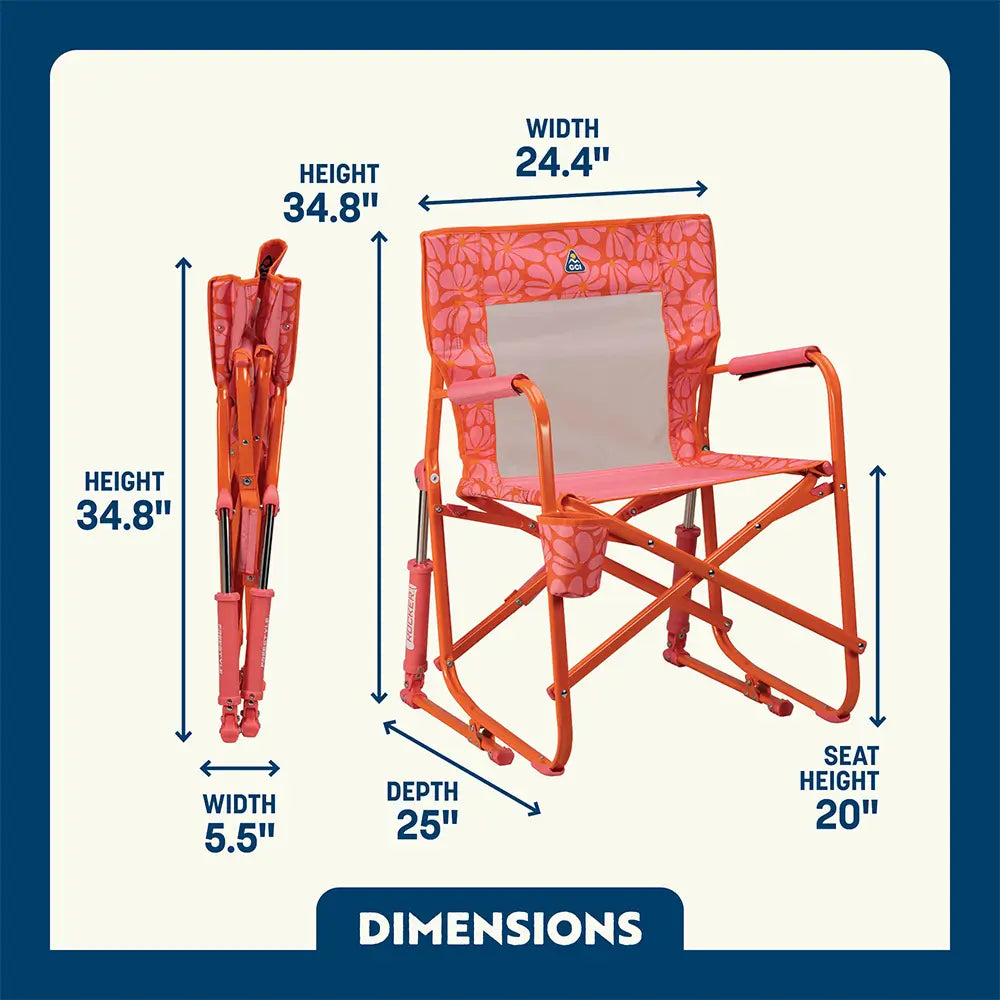 Patented Spring-Action Freestyle Rocker - Choice 711 - Patented Spring-Action Rocking Chair for Camping Detail