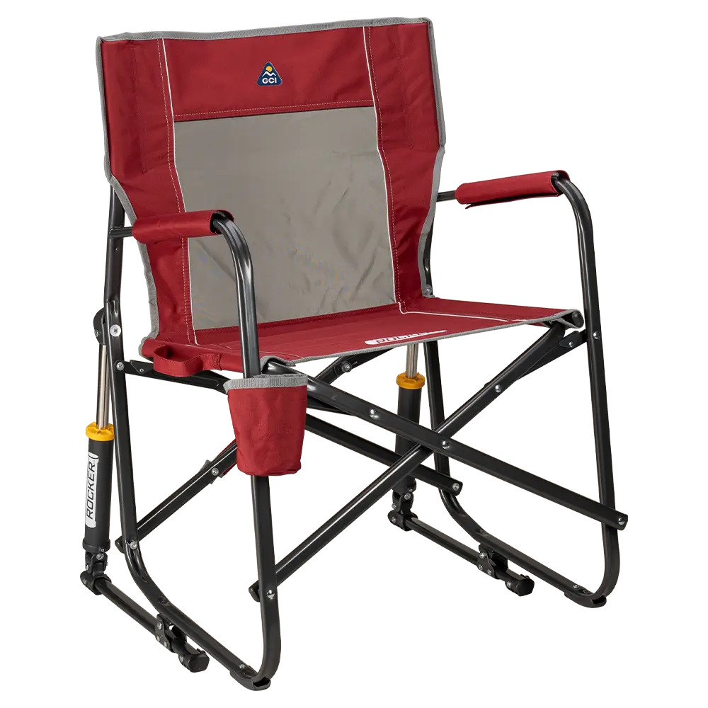 Patented Spring-Action Freestyle Rocker - Choice 711 - Patented Spring-Action Rocking Chair for Camping - Cinnamon