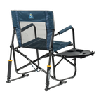 Premium All-Weather Freestyle Rocker with Side Table - Choice 853 - Freestyle Rocker Portable Outdoor Folding Chair Detail