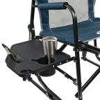 Premium All-Weather Freestyle Rocker with Side Table - Choice 853 - Freestyle Rocker Portable Outdoor Folding Chair Detail