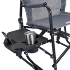 Premium All-Weather Freestyle Rocker with Side Table - Choice 853 - Freestyle Rocker Portable Outdoor Folding Chair Detail