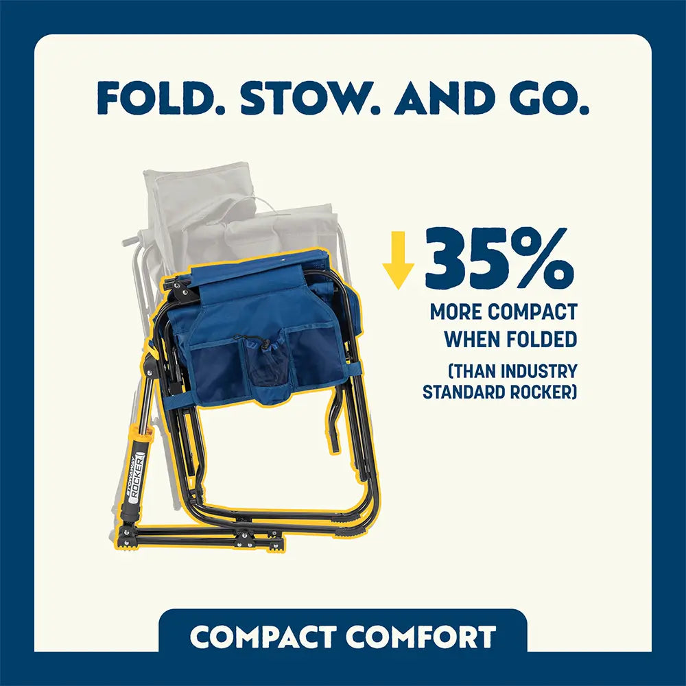 Patented Spring-Action Stowaway Rocker - Choice 794 - Patented Spring-Action Rocking Chair for Camping Detail