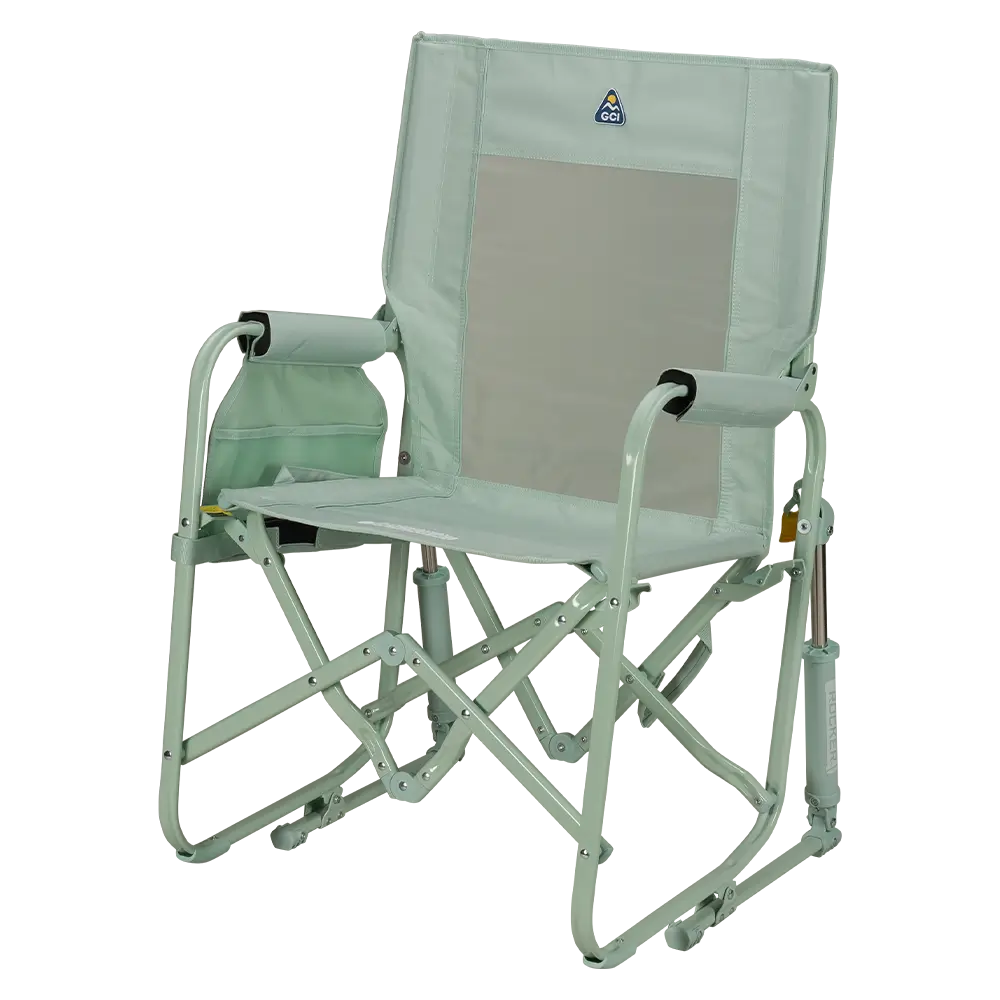 Patented Spring-Action Stowaway Rocker - Choice 794 - Patented Spring-Action Rocking Chair for Camping Detail