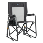 Patented Spring-Action Stowaway Rocker - Choice 794 - Patented Spring-Action Rocking Chair for Camping - Tailgater Dark Charcoal