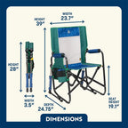 Patented Spring-Action Stowaway Rocker - Choice 794 - Patented Spring-Action Rocking Chair for Camping Detail
