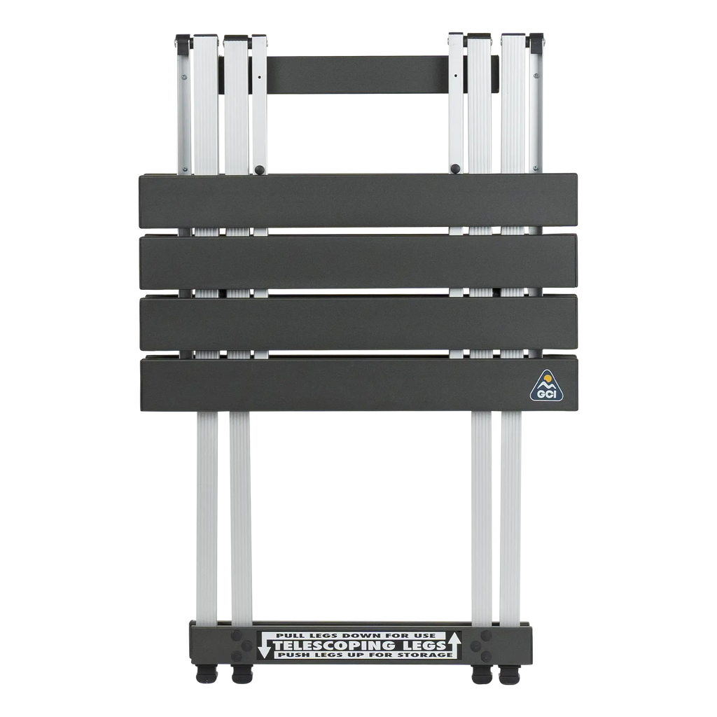 Multi-Functional Cook Compact Camp Table 20 - Choice 513 - Slim-Fold Outdoor Cook Station with Storage Shelves Detail