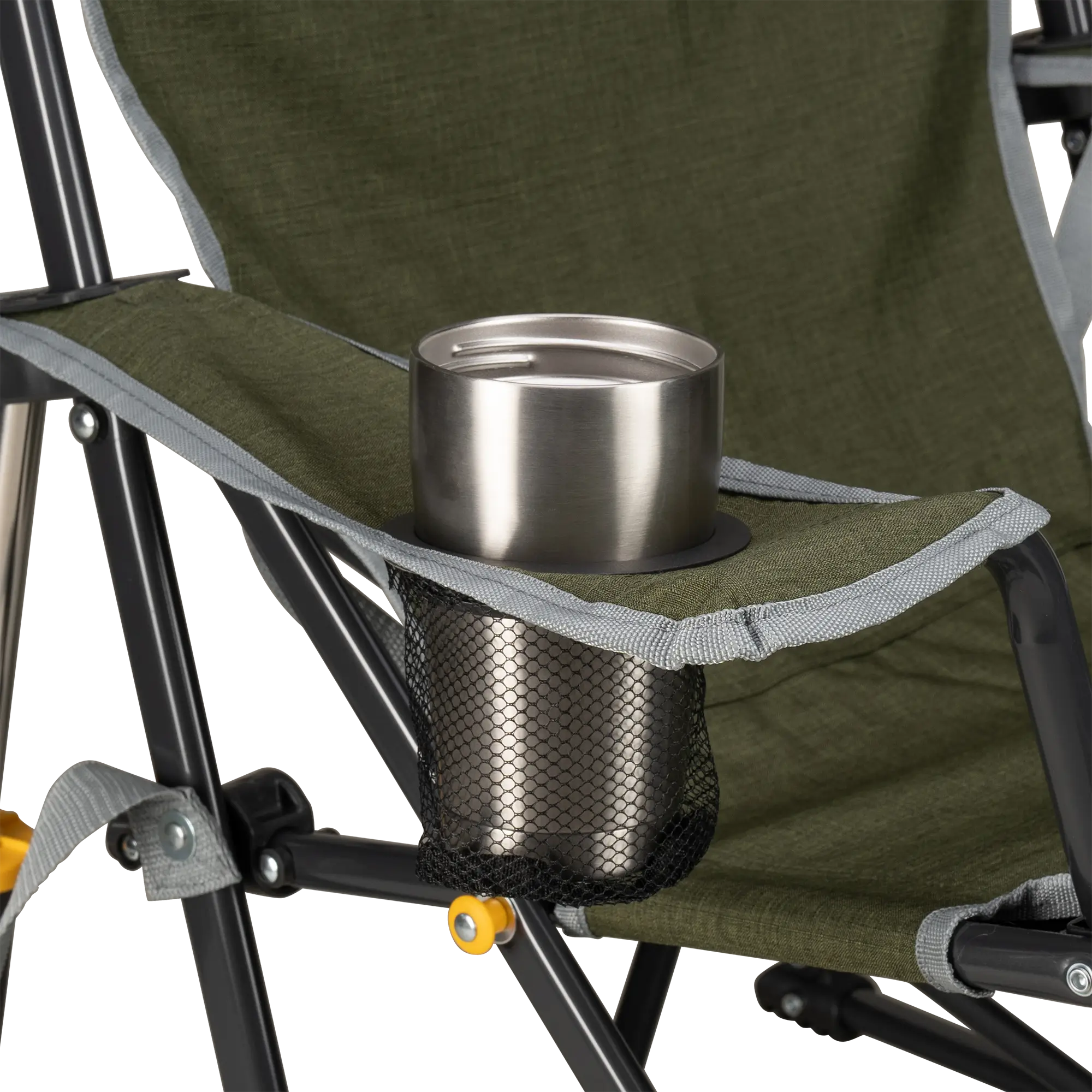 Luxury Camp Kickback Rocker - Choice 345 - Freestyle Rocker Portable Outdoor Folding Chair Detail