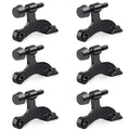 HOMOTEK 6 Pack Hinge Pin Black Door Stopper,Adjustable Deluxe Heavy Collection