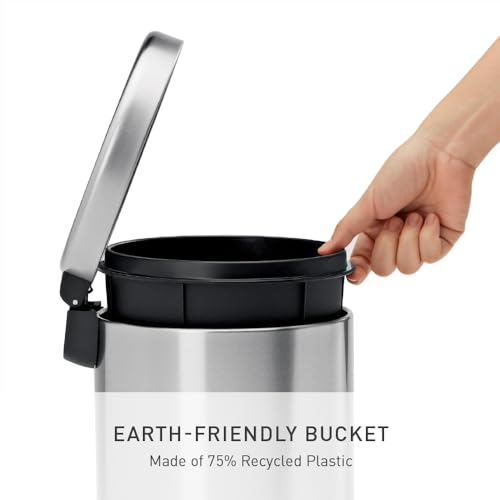 Modern simplehuman Round Step Can, 4.5L / 1.2 for Daily Use