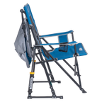 Patented Spring-Action SunShade Rocker - Choice 550 - Heavy-Duty Kickback Rocker with Beverage Holder Detail